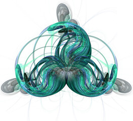 Leinwandbilder - An abstract computer generated modern fractal design. Abstract fractal color texture. Digital art. Abstract Form & Colors.