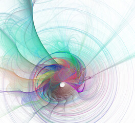Leinwandbilder - An abstract computer generated modern fractal design. Abstract fractal color texture. Digital art. Abstract Form & Colors.