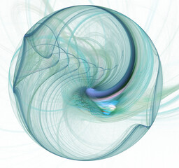 Leinwandbilder - An abstract computer generated modern fractal design. Abstract fractal color texture. Digital art. Abstract Form & Colors.