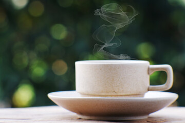 Canvas Print - cup of coffee on the table