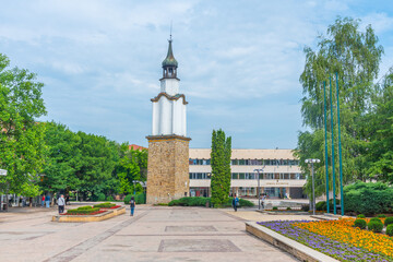 Wall Mural - Historical clock tower in Botevgrad, Bulgaria