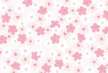 Wall Mural - vector background with cherry blossoms for banners, cards, flyers, social media wallpapers, etc.