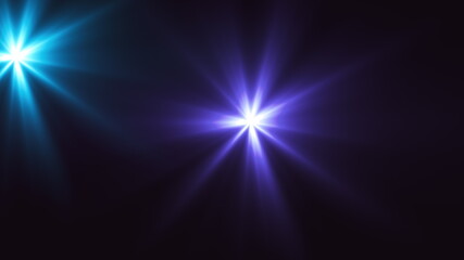 Poster - Computer generated chaotic fashion flashes of light. Effect dynamic natural lighting with rays. 3d rendering