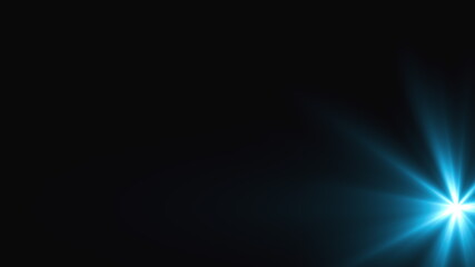 Poster - Computer generated chaotic fashion flashes of light. Effect dynamic natural lighting with rays. 3d rendering