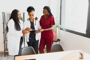 African Medical Team. Diverse Group of Medical Care Providers.