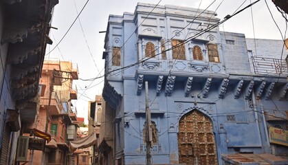 Wall Mural -  blue houses old city jodhpur, rajasthan,india