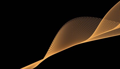 Poster - Abstract 3d mesh wave background. Futuristic technology style. Elegant background for business presentations.