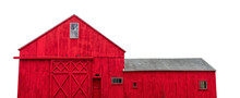 A Barn Isolated On White Background. It Is An Agricultural Building Usually On Farms And Used For Various Purposes.