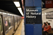 Generic Subway Sign Reading 'museum Of Natural History'