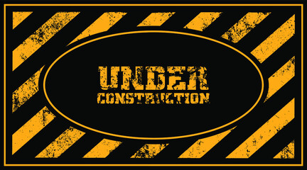 Sticker - under construction background