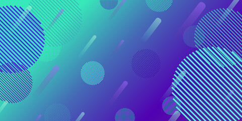 Wall Mural - Abstract modern background gradient color. Blue and green gradient with dynamic circle abstract. Bg texture for poster cover design. 