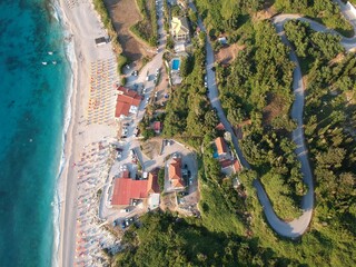 aeria view beach Greece