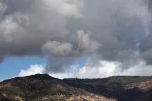 Storm Clouds Over The Santa Ynez Mountains On A California Winter Day
