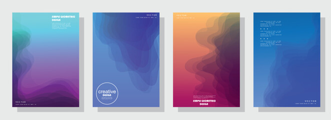 Fototapete - Abstract background cover design. Vector pattern