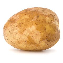 Sticker - new potato tuber isolated on white background cutout