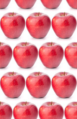 Wall Mural - red apple . Seamless food pattern.