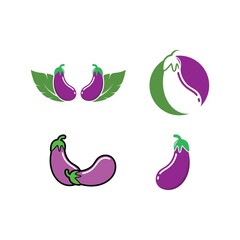 Canvas Print - egg plant icon vetor illustration design