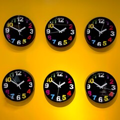 set of clocks