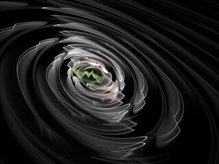 Wall Mural - abstract fractal spiral background, computer-generated illustration.