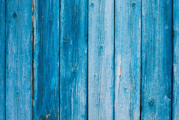 weathered blue wooden background texture. shabby blue painted wood.