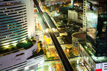 Bangkok Cityscape, Traffic in Business district