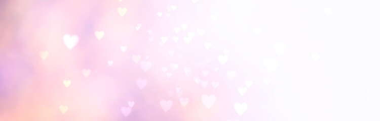 Wall Mural - Abstract pastel background with hearts - concept Mother's Day, Valentine's Day, Birthday - spring colors
