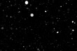 © Niko_Dali - Bokeh of white snow on a black background. Snowfall - design element.