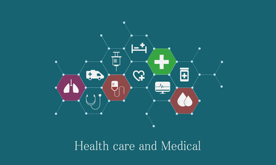 Wall Mural - Health care and medical Background design