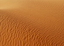 Background Of Orange Sand Wave In Sakhara Desert Landscape