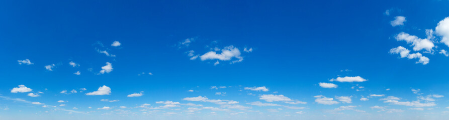 Wall Mural - blue sky background with tiny clouds. panorama background