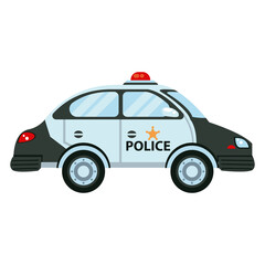 Sticker - police patrol city vehicle icon