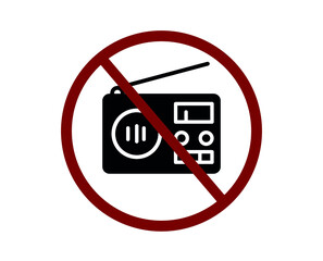 Poster - no radio sign