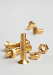 Poster - Golden screws and bolts