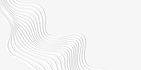 Poster - Abstract wave lines style. Optical art wave lines. Modern surface texture that trendy isolated white background. Vector