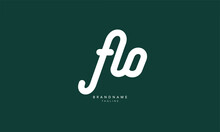 Alphabet Letters Initials Monogram Logo FLO, FL, LO