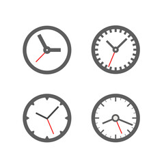 Poster - Different clocks collection isolated on white background