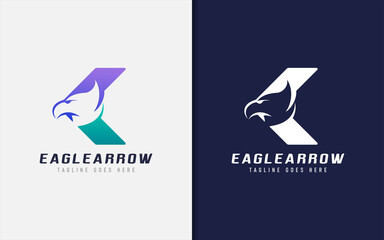 Aufkleber - Creative Logo Based Eagle Head Shape. Usable for Brand and Company. Vector Logo Illustration.