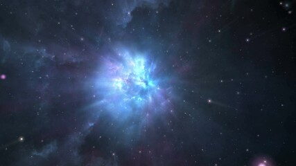 Wall Mural - loopable hyperspace travel