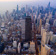 CHICAGO SKYLINE FROM THE SKY