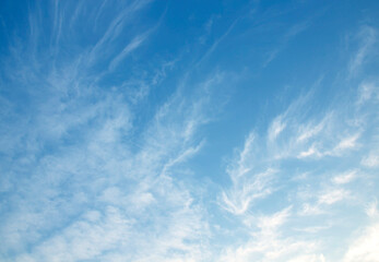 Wall Mural - blue sky background and white clouds soft