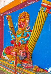 Canvas Print - Narasimha in Munneswaram Kovil, Sri Lanka.