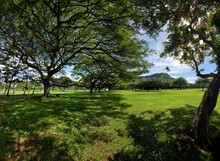 A Park In Waikiki Hawaii