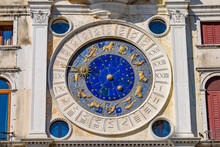 St Mark's Clock Tower At St Mark's Square (Piazza San Marco), Venice, Italy