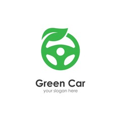 Poster - Steering wheel green car