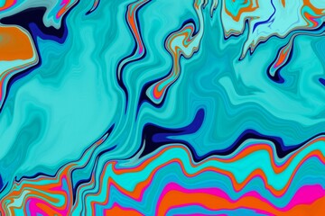Poster - Abstract Liquid marble texture. Fluid art background in gum tone. Modern surface design style. Texture for Wall decoration, Banner, card, Poster, Cover,