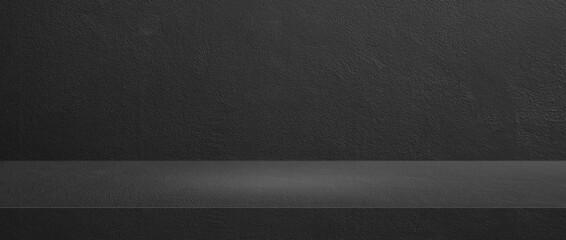 Wall Mural - perspective cement floor or concrete for interior display products . studio room gradient background