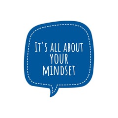 Poster - ''It's all about your mindset'' Lettering