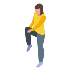 Poster - Morning exercise icon. Isometric of morning exercise vector icon for web design isolated on white background