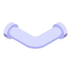 Poster - Tube pipe icon. Isometric of tube pipe vector icon for web design isolated on white background