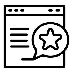 Poster - Web site export icon. Outline web site export vector icon for web design isolated on white background
